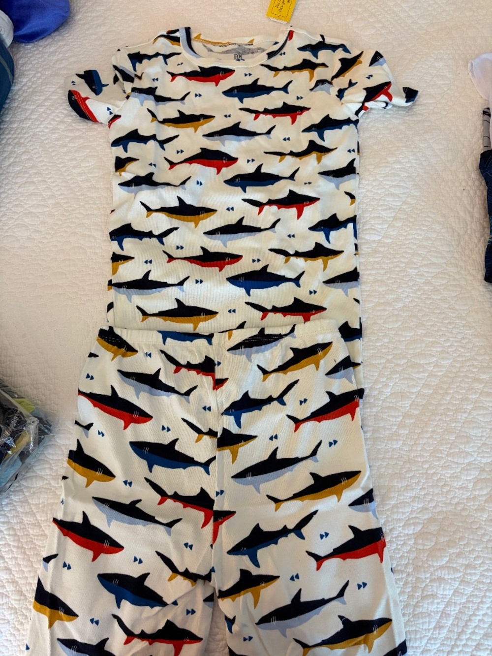 Gymboree Boys Shark 2 piece pajama set NWT Sz 14